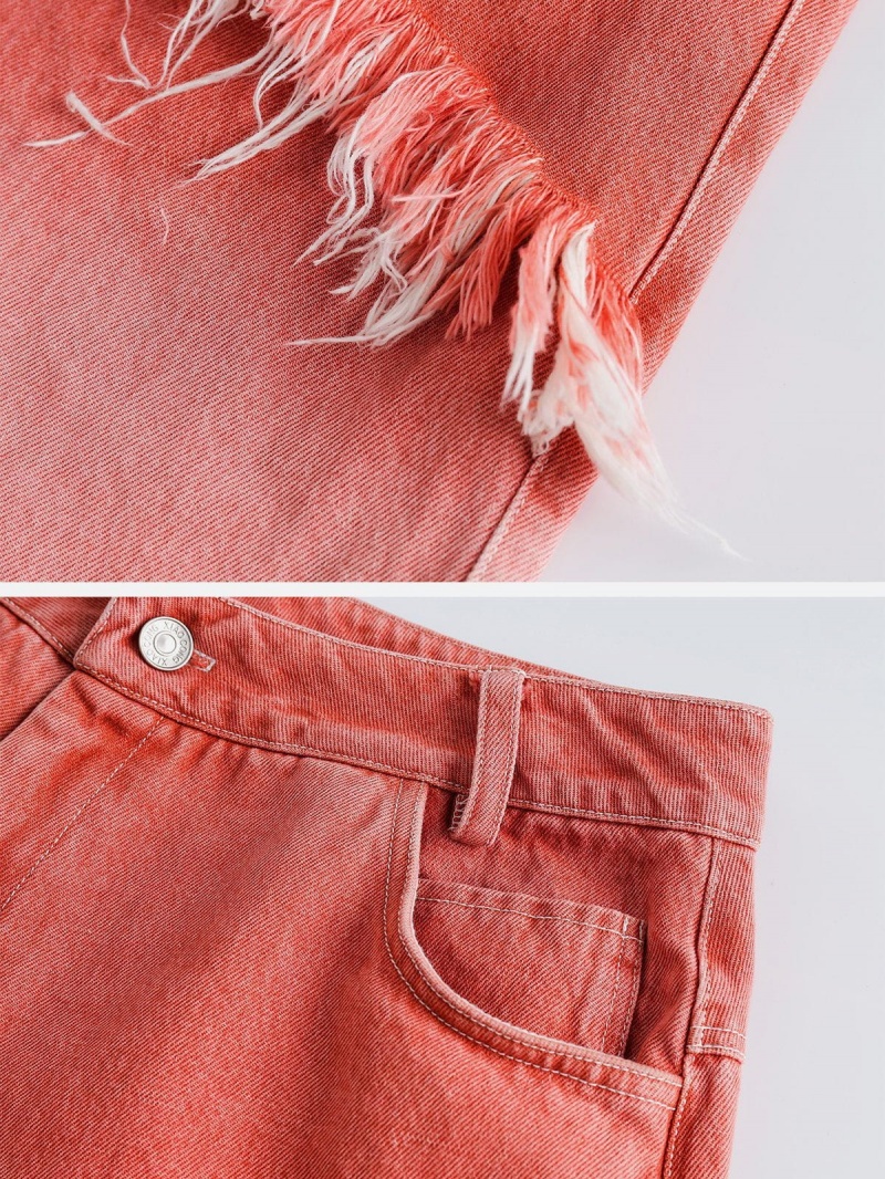 Short Aelfric Eden Fringe Gradient Rose | UGF-38424333